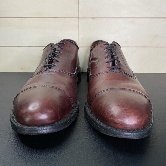 Allen Edmonds Park Avenue Cap Toe Oxfords Men's Size 9 D Dress Shoes Cordovan - Picture 5 of 11
